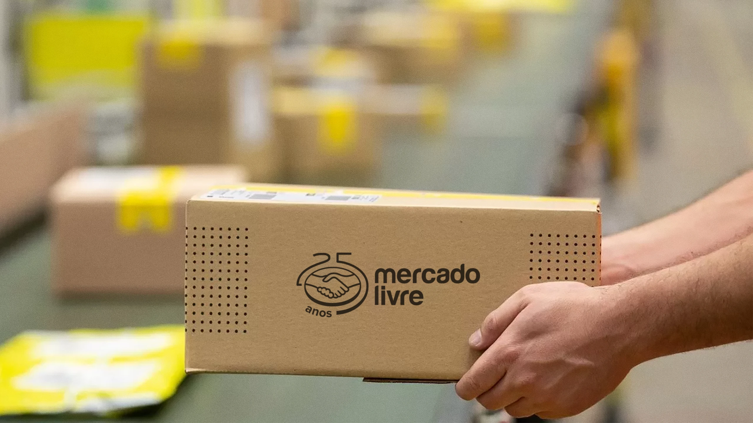 Mercado Livre — 25 Years Stamp